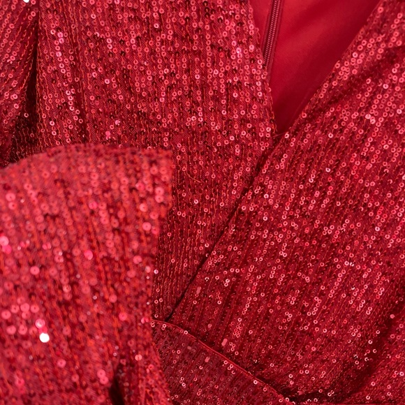 Red Sequin Dress - Picture 5 of 5